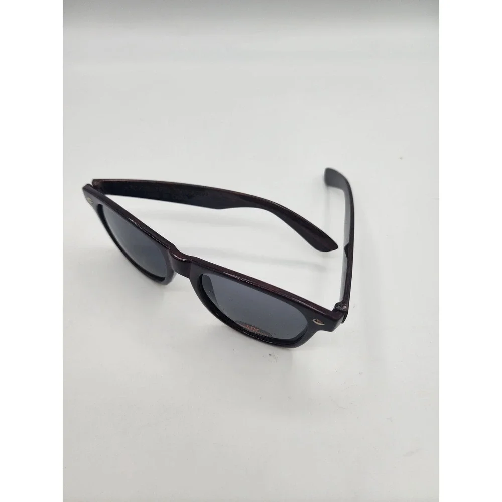 FedEx Wood Grain Wayfarer Sunglasses UV Protection One Size